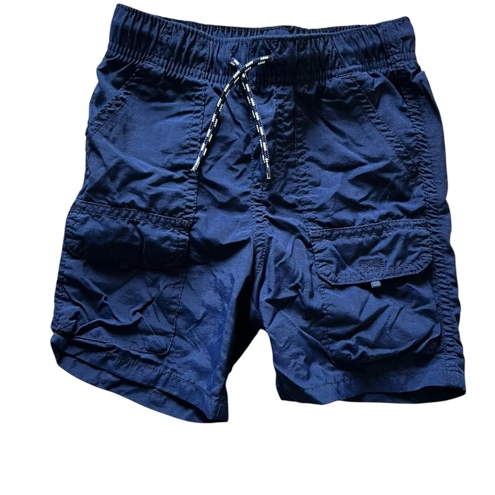 Old Navy Boys Navy Drawstring Cargo Shorts | 4T